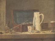 Jean Baptiste Simeon Chardin Smoking Kit with a Drinking Pot (mk05) oil painting picture wholesale